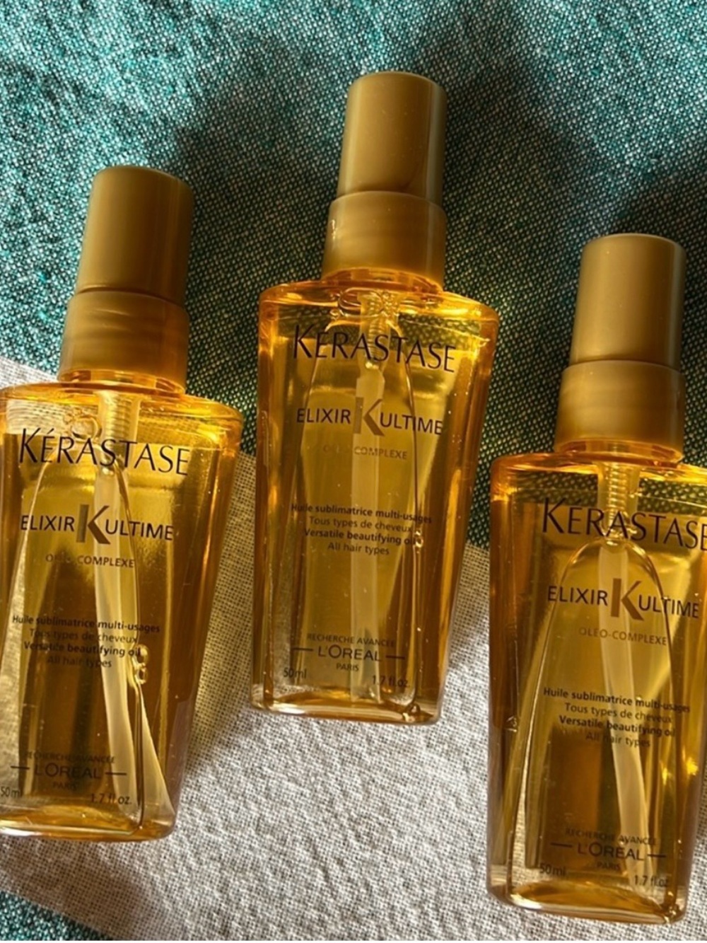 Elixir Ultime Golden Hair Oil - Nourishing Treatment - 3 for 1